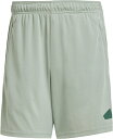 アディダス|adidas メンズ トレイン エッセンシャルズ ロゴ トレーニングショーツ シルバーグリーン×カレッジグリーン UP191 [メンズ /J/S7サ...