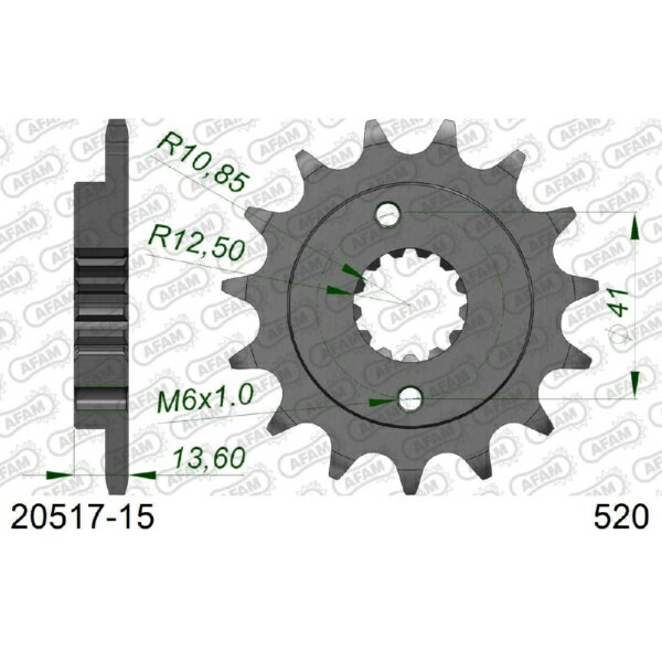 Afam - アファム｜AFAM フロントスプロケット XR650R 00-07 20517-15