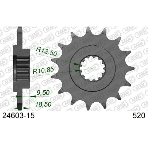 Afam - アファム｜AFAM フロントスプロケット 520-15 Z750/S 04- 24603-15