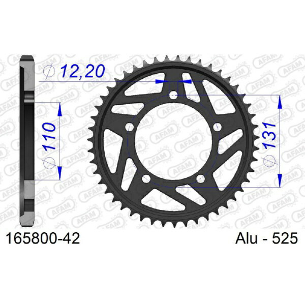 Afam - アファム｜AFAM リアスプロケット 525-42 S1000RR 09-10 165800-42