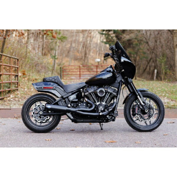 エスアンドエスサイクル｜S&S Cycle Inc クォリファイア 2-1 フルエキゾースト +CAT BLACK SOFTAIL 18-24 550-1104