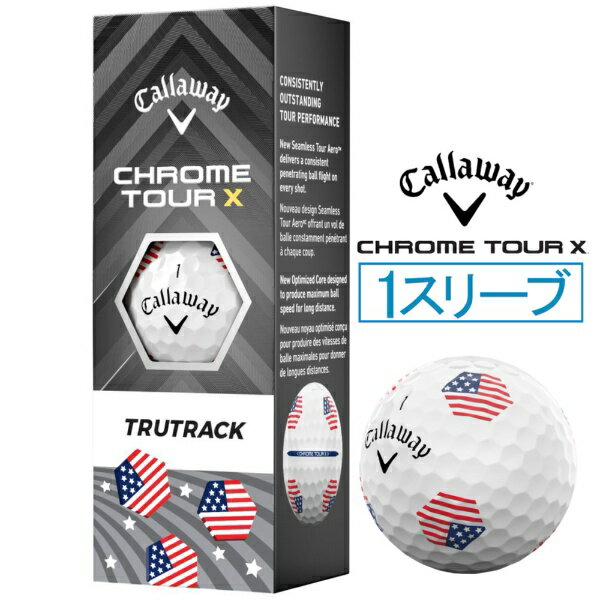 Other - キャロウェイ｜Callaway ゴルフボール CHROME TOUR X クロムツアー X USA TRUTRACK 6432261123763 [3球（1スリーブ）]【数量限定商品】