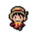 ゼネラルステッカー|GENERAL STICKER ピクセルワンピースステッカー ルフィ(エッグヘッドver.) OPX-091