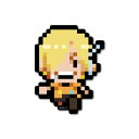 ゼネラルステッカー|GENERAL STICKER ピクセルワンピースステッカー サンジ(エッグヘッドver.) OPX-095