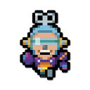 ゼネラルステッカー|GENERAL STICKER ピクセルワンピースステッカー フランキー(エッグヘッドver.) OPX-098