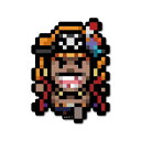 ゼネラルステッカー|GENERAL STICKER ピクセルワンピースステッカー 黒ひげ(エッグヘッドver.) OPX-117
