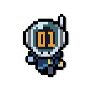 ゼネラルステッカー|GENERAL STICKER ピクセルワンピースステッカー シャカ OPX-120