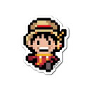 ゼネラルステッカー|GENERAL STICKER ピクセルワンピースステッカー Sサイズ ルフィ(エッグヘッドver.) OPX-091S