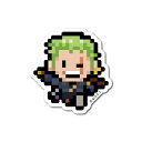 ゼネラルステッカー|GENERAL STICKER ピクセルワンピースステッカー Sサイズ ゾロ(エッグヘッドver.) OPX-092S