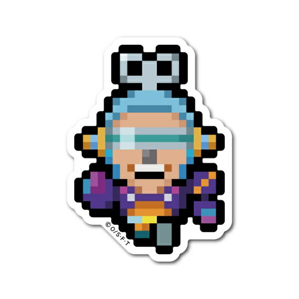 ゼネラルステッカー|GENERAL STICKER ピクセルワンピースステッカー Sサイズ フランキー(エッグヘッドver.) OPX-098S