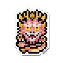ゼネラルステッカー|GENERAL STICKER ピクセルワンピースステッカー Sサイズ モモの助(大人・獣型) OPX-104S
