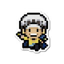 ゼネラルステッカー|GENERAL STICKER ピクセルワンピースステッカー Sサイズ ロー(討ち入り衣装) OPX-106S