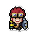 ゼネラルステッカー|GENERAL STICKER ピクセルワンピースステッカー Sサイズ キッド(討ち入り衣装) OPX-107S