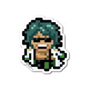 ゼネラルステッカー|GENERAL STICKER ピクセルワンピースステッカー Sサイズ 緑牛 OPX-113S