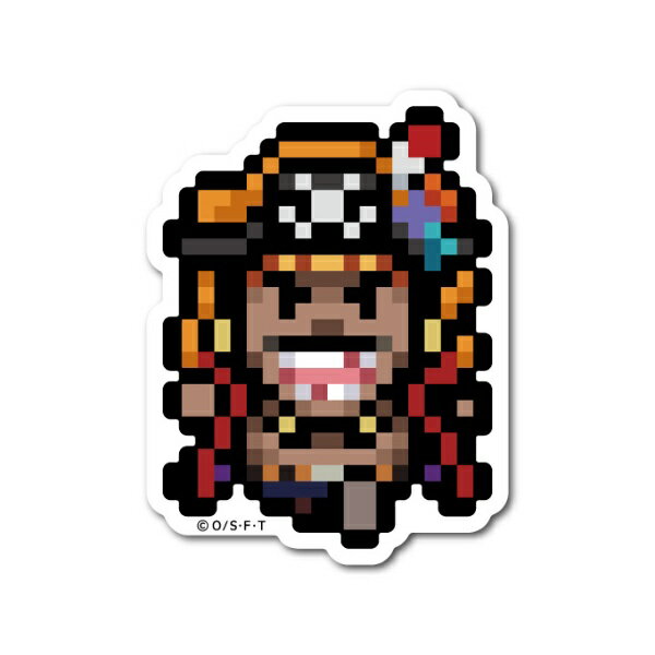 ゼネラルステッカー|GENERAL STICKER ピクセルワンピースステッカー Sサイズ 黒ひげ(エッグヘッドver.) OPX-117S