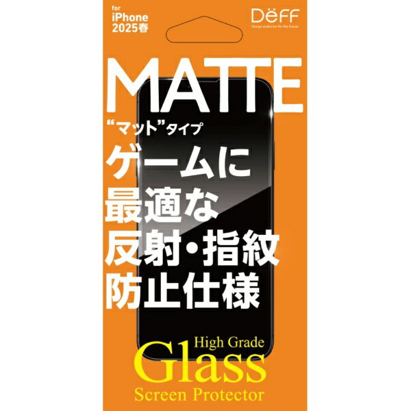 DEFF�åǥ����� High Grade Glass Screen Protector for iPhone 16e �ޥå�/ȿ���ɻ� DG-IPSE4M3F