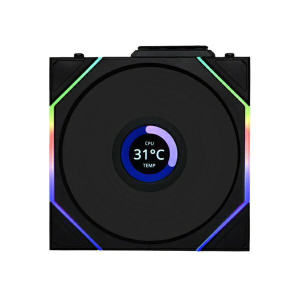 LIANLI｜リアンリ ケースファン [120mm /1900RPM] (LCDモデル・リバースブレード) UNI FAN RS TL LCD W..
