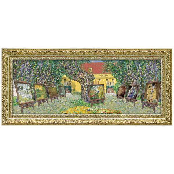 こんな場所があったら良いな！名画に囲まれた空想のアートワールド。遠近感のある1枚の絵の中に、色々な名画が登場し、モネやゴッホの作品が何倍も楽しめるアートです。■サイズW91xH41xD2.4cm■重さ約1.6kg■材質樹脂フレーム■仕様絵の表面を特殊ゲル加工■作家白石 創多■作者詳細等日本作家1958年生まれ。大阪芸術大学デザイン学部インテリア学科卒業。30年に渡りプロダクツデザイナー、グラフィックデザイナーとして、数々のクリエィティヴなアート商品を生み出してきた。常にオリジナリティのある商品開発に強い意識を持ち、数千点にも及ぶ商品を企画開発している。発売された商品は高い評価を得て、日本のインテリアアートに変革をもたらしている。