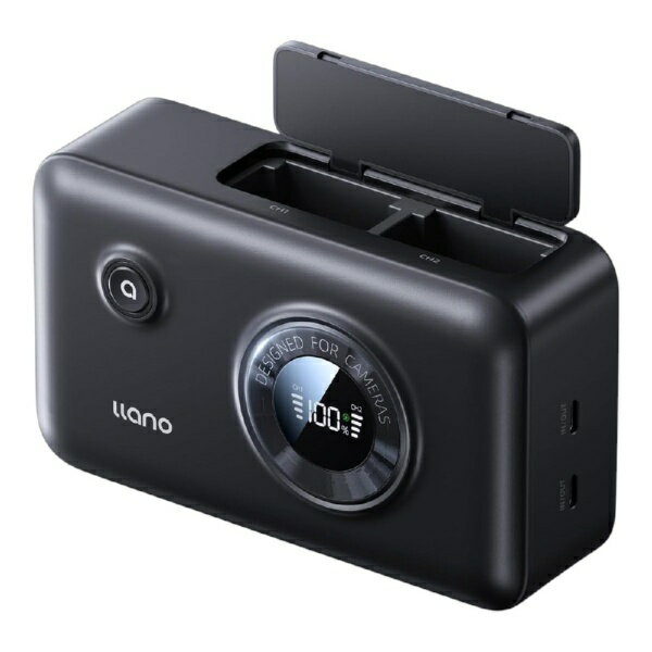 世界初！1台2役のハイブリッド設計PD 20W急速充電・カメラバッテリーも充電器本体も快速復活安心の大容量・パススルー機能搭載LEDデジタル表示・旅行にやさしいデザイン材質：プラスチックABS重量：約410gバッテリー容量：3.6V 12400mAh 44.6wh