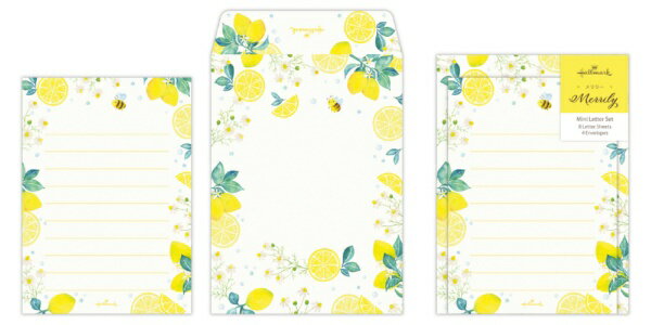 ニホンホールマーク｜Hallmark ミニレターセット Merrily(メリリー) イエロー EES-844-806