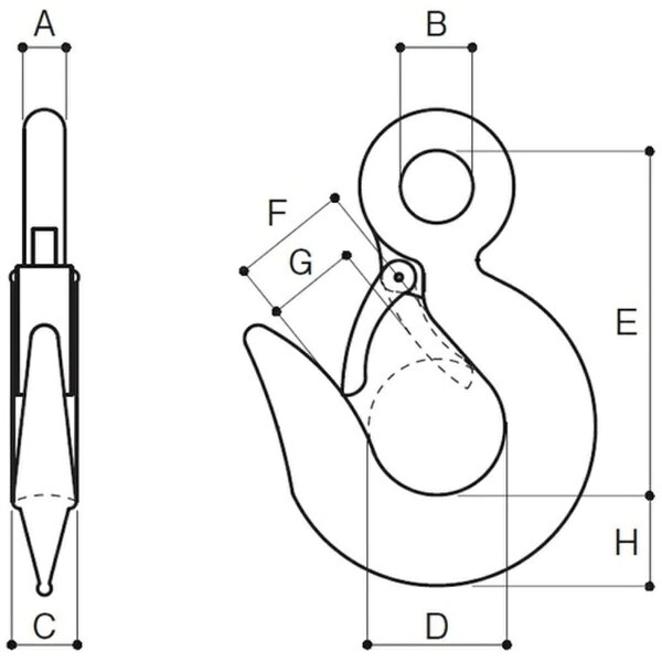 ふじわら｜FUJIWARA ふじわら 重量フック（はずれ止め付）