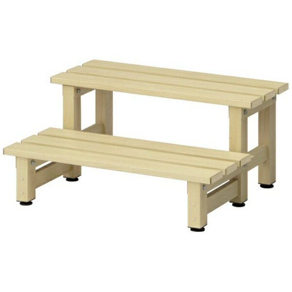 タカショー｜Takasho タカショー デッキ・タイル用品 美WOODデッキ 2段ステップ ミルキーウッド 【メーカー直送・代金引換不可・時間指定・返品不可】