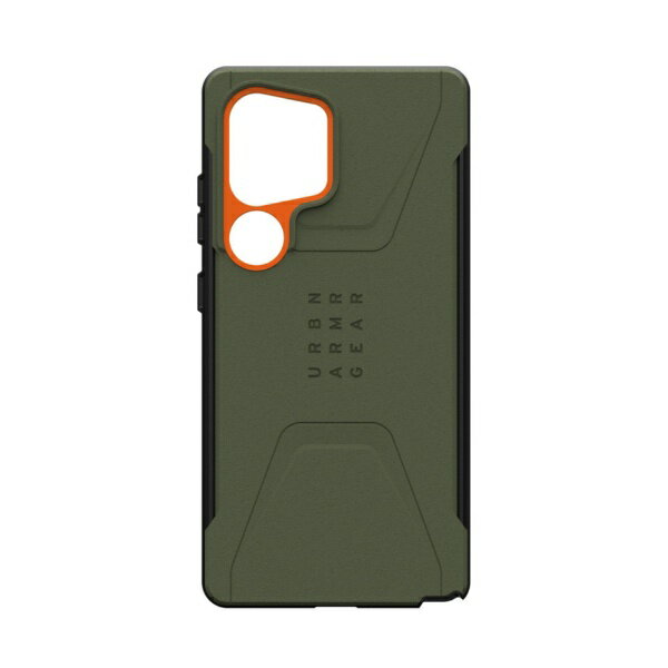 UAG｜URBAN ARMOR GEAR Galaxy S25Ultra用 マグネット対応CIVILIAN オリーブ/オレンジ UAG-GLXS25U-CMS-OL 2