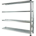 METALSISTEM スチールラック 連結専用 幅1727高1576奥行320棚4段 MS17154D3S(3)