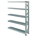 METALSISTEM スチールラック 連結専用 幅1277高1576奥行250棚5段 MS12155D2S(3)