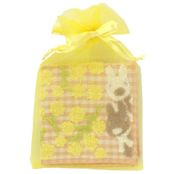 ブルーミング中西｜BLOOMING NAKANISHI タオルハンカチ　ミモザ　Merci　（オーガンジーパッケージ入り..