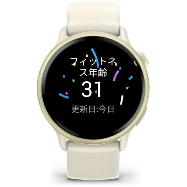 GARMIN｜ガーミン vivoactive 6 （ヴィヴォアクティブ 6） GPSスマートウォッチ Bone / Lunar Gold 010-02985-31【Suica対応】 - Image 2