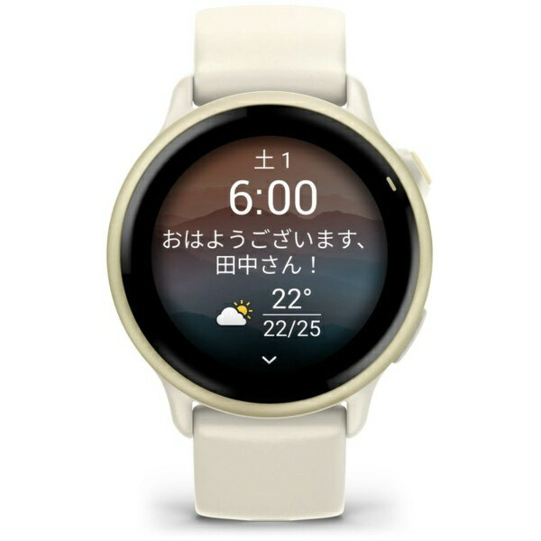 GARMIN｜ガーミン vivoactive 6 （ヴィヴォアクティブ 6） GPSスマートウォッチ Bone / Lunar Gold 010-02985-31【Suica対応】 - Image 3