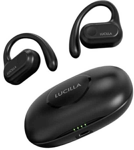 耳を塞がないオープンイヤータイプ耳を塞がないので周囲の音も聴きながら音楽が聴けます。デュアルマイクを搭載左右のイヤホンにそれぞれ2つのマイクを搭載。クリアな通話品質でハンズフリー通話に最適です。会話中の周囲のノイズを低減するENCノイズキャンセリング機能も搭載し、快適な通話を実現します。2種類のイヤーフック長さの違う2種類のイヤーフック付きで、耳の形に合わせて仕様できます。低遅延モード搭載ゲームや動画鑑賞に便利な低遅延モー ドを搭載。必要にあわせてON/OFFを選べます。オーディオコーデックは高音質なAACとSBCに対応従来のSBCだけでなく、高音質コーデックのAACに対応しています。防滴保護等級IPX4対応水や埃からイヤホンをガードします。※IPX4はイヤホンのみ対応です。防水ではございません。