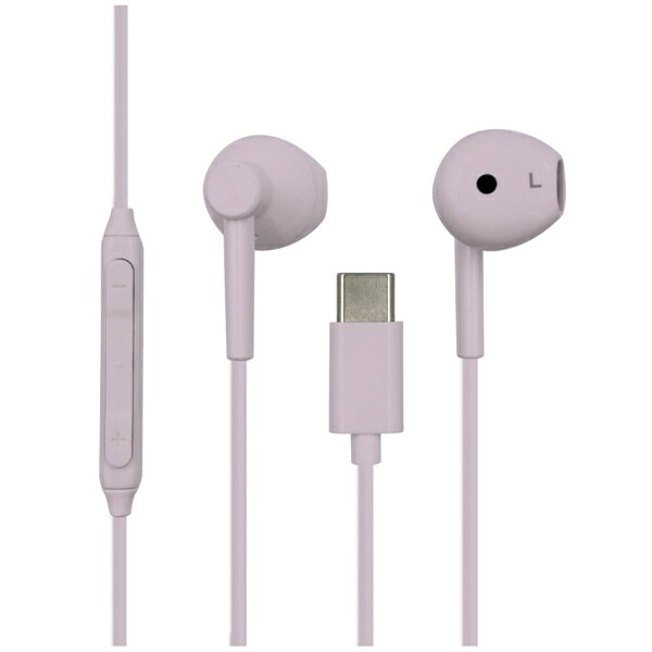 LUCILLA｜ルシーラ インナーイヤー型 Type-Cイヤホン モーヴピンク HPTCLU003MP 