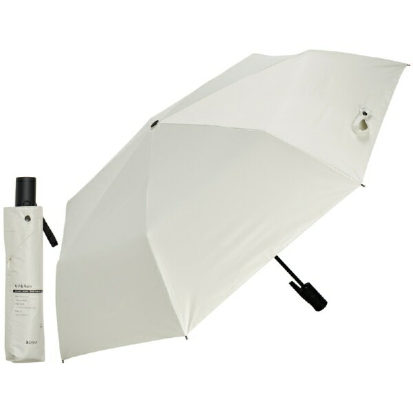 【レビューCP対象商品｜8/1~8/31】 KIZAWA｜キザワ 折りたたみ傘 ユニセックス自動開閉日傘 7本骨 eagle+ オフホワイト K030-A58I-off [晴雨兼用傘 /58cm]
