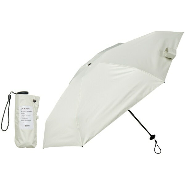 KIZAWA｜キザワ 折りたたみ傘 5段式コンパクトスリム日傘 nano オフホワイト M50BC-065RPI-off [晴雨兼用傘 /50cm]