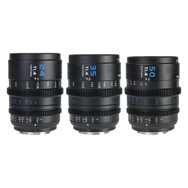 SONY - SIRUI｜シルイ シネマレンズ T1.4 Full Frame 3本セット(24mm/35mm/50mm) E/ブラック(L/RF/Z交換マウントアダプター付) SIRUI VP-1-3B-JP [ソニーE /単焦点レンズ]