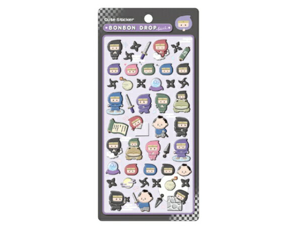 クーリア｜Q-LIA ボンボンドロップシール 和柄 忍者 ボンボンドロップのサムネイル
