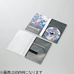 (まとめ)エレコム Blu-ray/DVD/CDケース(標準/PS/1枚収納) CCD-JSCN30CR【×2セット】