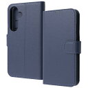 レイアウト|rayout Galaxy S25 Like standard 耐衝撃 マグネットベルト シンプル 手帳型レザーケース / ダークネイビー RT-GS25ELC1/DN