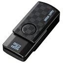 サンワサプライ｜SANWA SUPPLY ADR-MCU2SWBK microSD専用カードリーダー ブラック [USB2.0][ADRMCU2SWBK]
