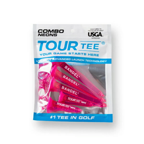 BANDEL｜バンデル ゴルフティー TOURTEE LONG&SHORT 5piece set Neon Pink BG-TTAS015