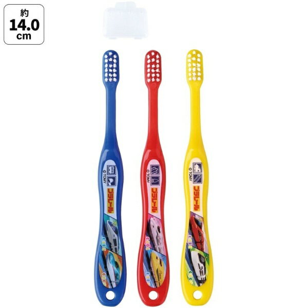 Skater｜スケーター 園児用歯ブラシ3Pキャップ付　プラレール23