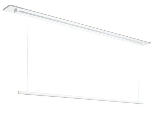 川口技研｜KAWAGUCHI GIKEN 室内用天井付物干 URB型 昇降式(操作棒タイプ) 1組 ホスクリーン ホワイト URB-L-W