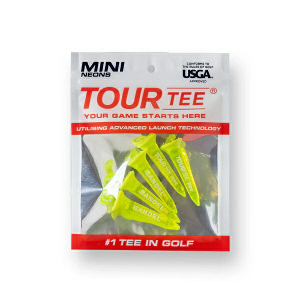 BANDEL｜バンデル ゴルフティー TOURTEE SHORT 5pieces set Neon Yellow BG-TTS015