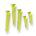 BANDEL|バンデル ゴルフティー TOURTEE LONG&SHORT 5piece set Neon Yellow BG-TTAS015
