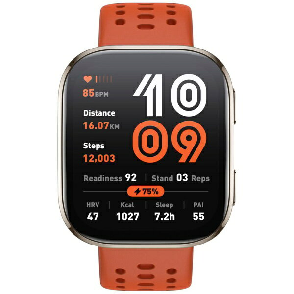 Amazfit Bip6 レッド｜最新AI搭載スマートウォッチ