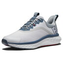 フットジョイ|FootJoy メンズ ゴルフシューズ クオンタム Laced ホワイト×ブルー 56989 [メンズ /28.5cm /幅:Wide(3E相当)...