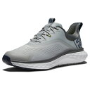 フットジョイ|FootJoy メンズ ゴルフシューズ クオンタム Laced グレー×ホワイト 56991 [メンズ /26.0cm /幅:Wide(3E相当)...