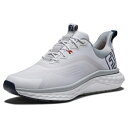 フットジョイ|FootJoy メンズ ゴルフシューズ クオンタム Laced ホワイト×グレー 56994 [メンズ /25.0cm /幅:Wide(3E相当)...